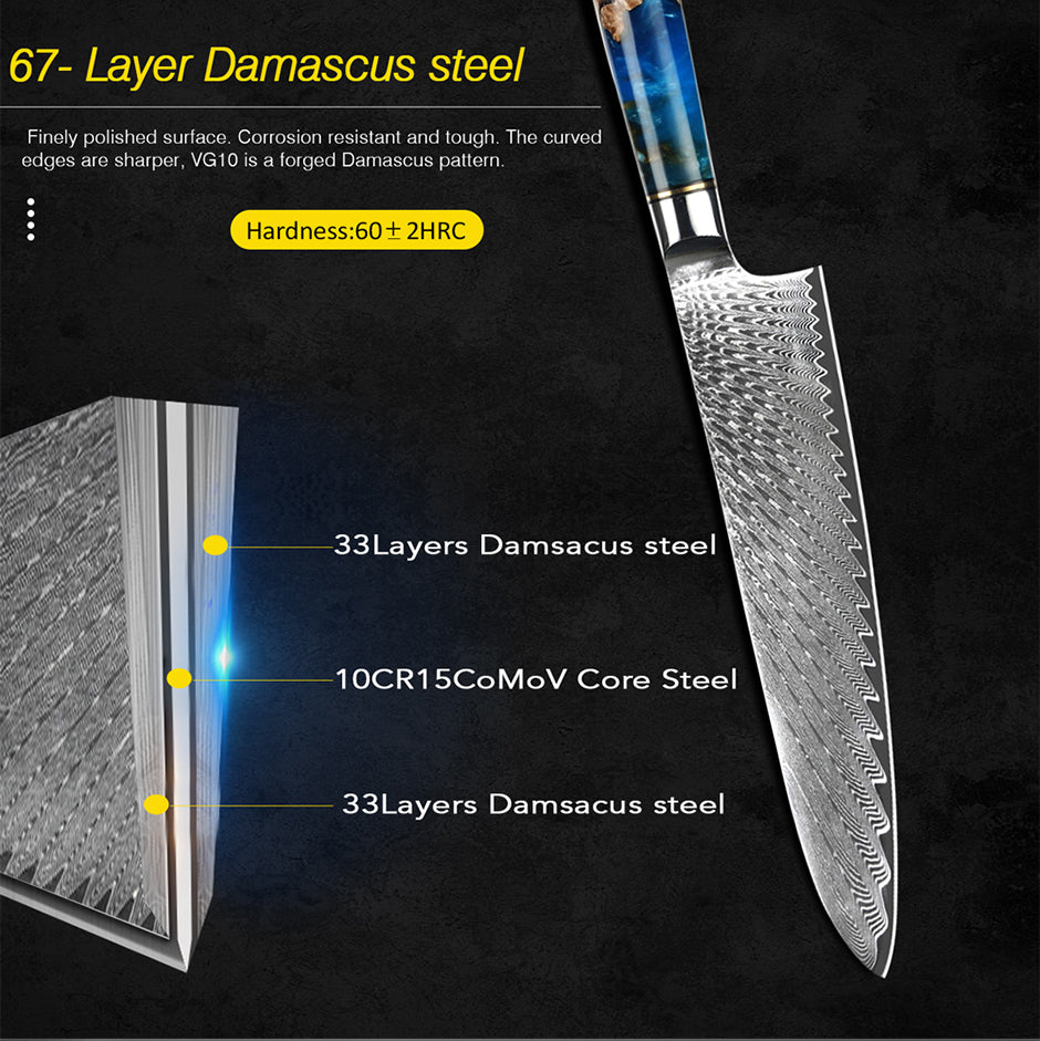 Damastmesser VS. herkömmliches Messer: Was ist der Unterschied?