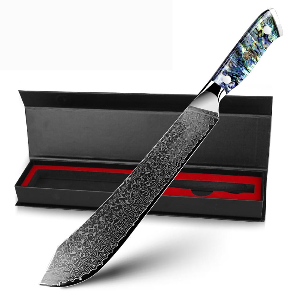 9,5 Luxus Slaughter Damast Awabi - 8 Damastmesser