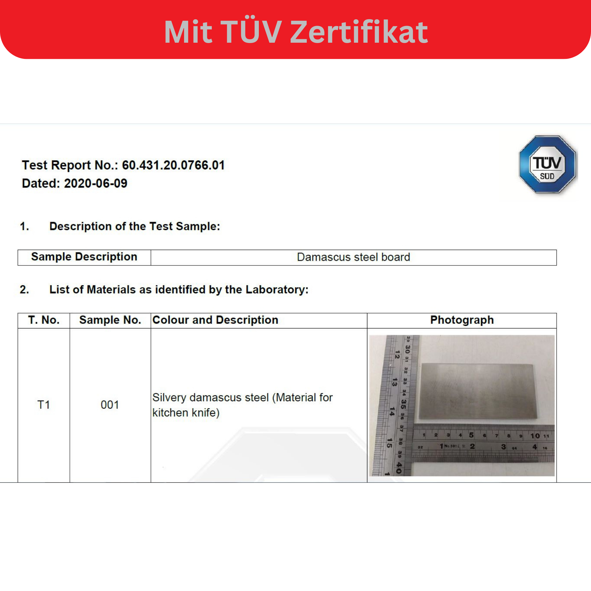 Luxus Damast Kochmesser Awabi 20cm