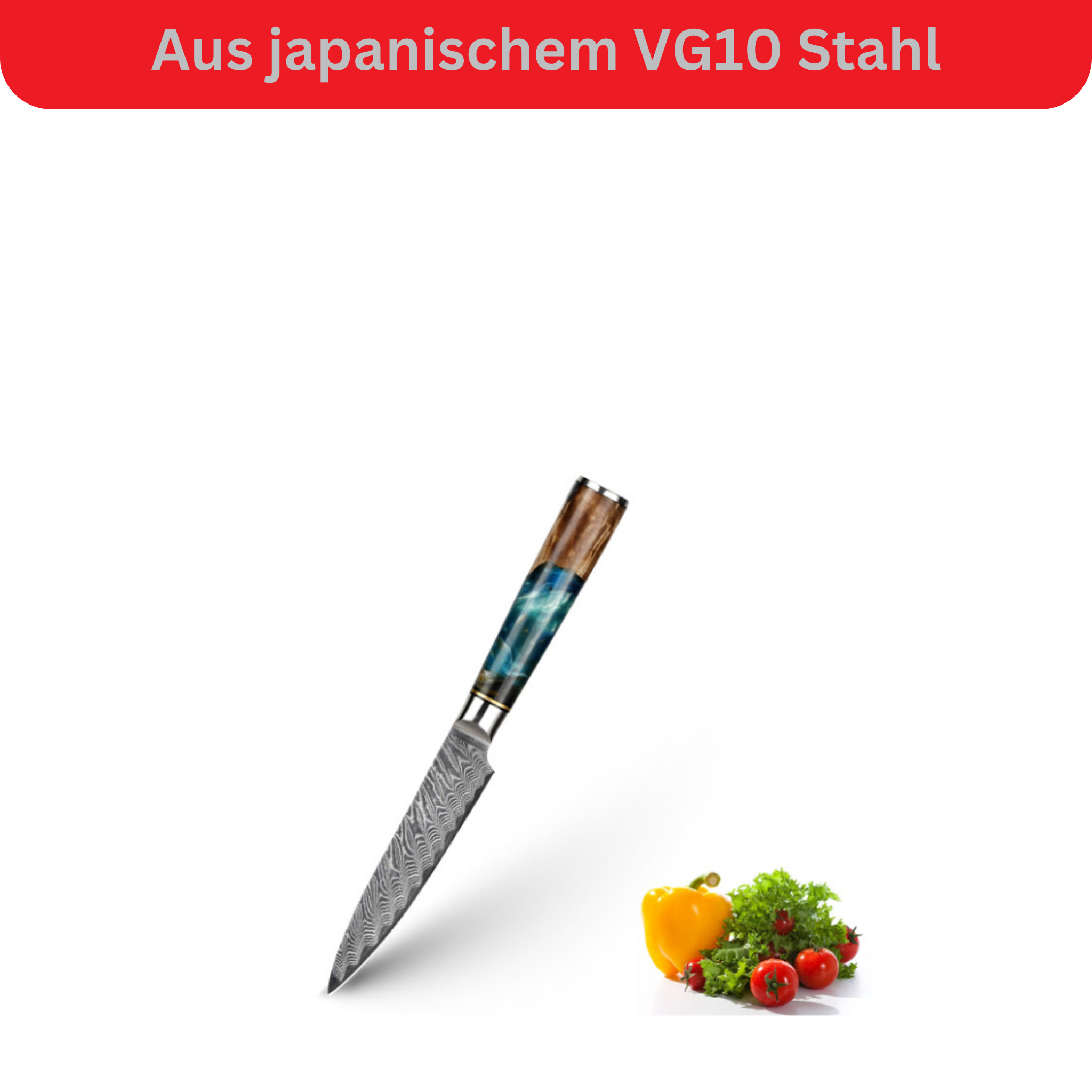 2-piece Damask Set Mikkusu Santoku (All-rounder)