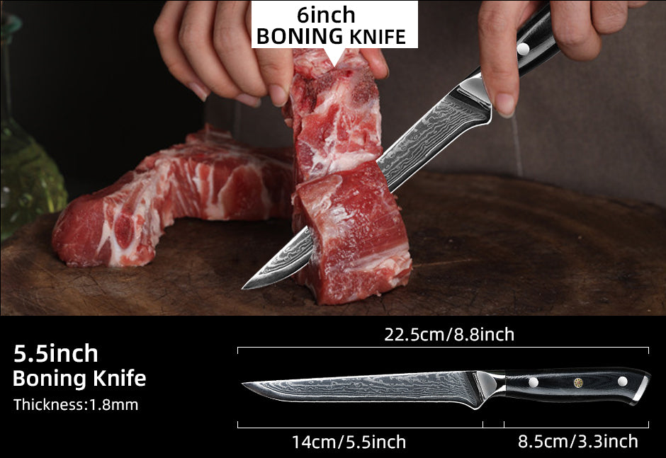 Professional 6 "Boning Damask Knife Puro (Boning Knife)