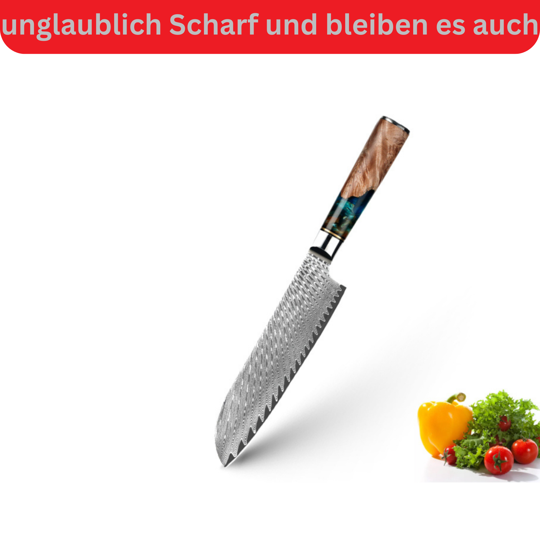 2-piece Damask Set Mikkusu Santoku (All-rounder)