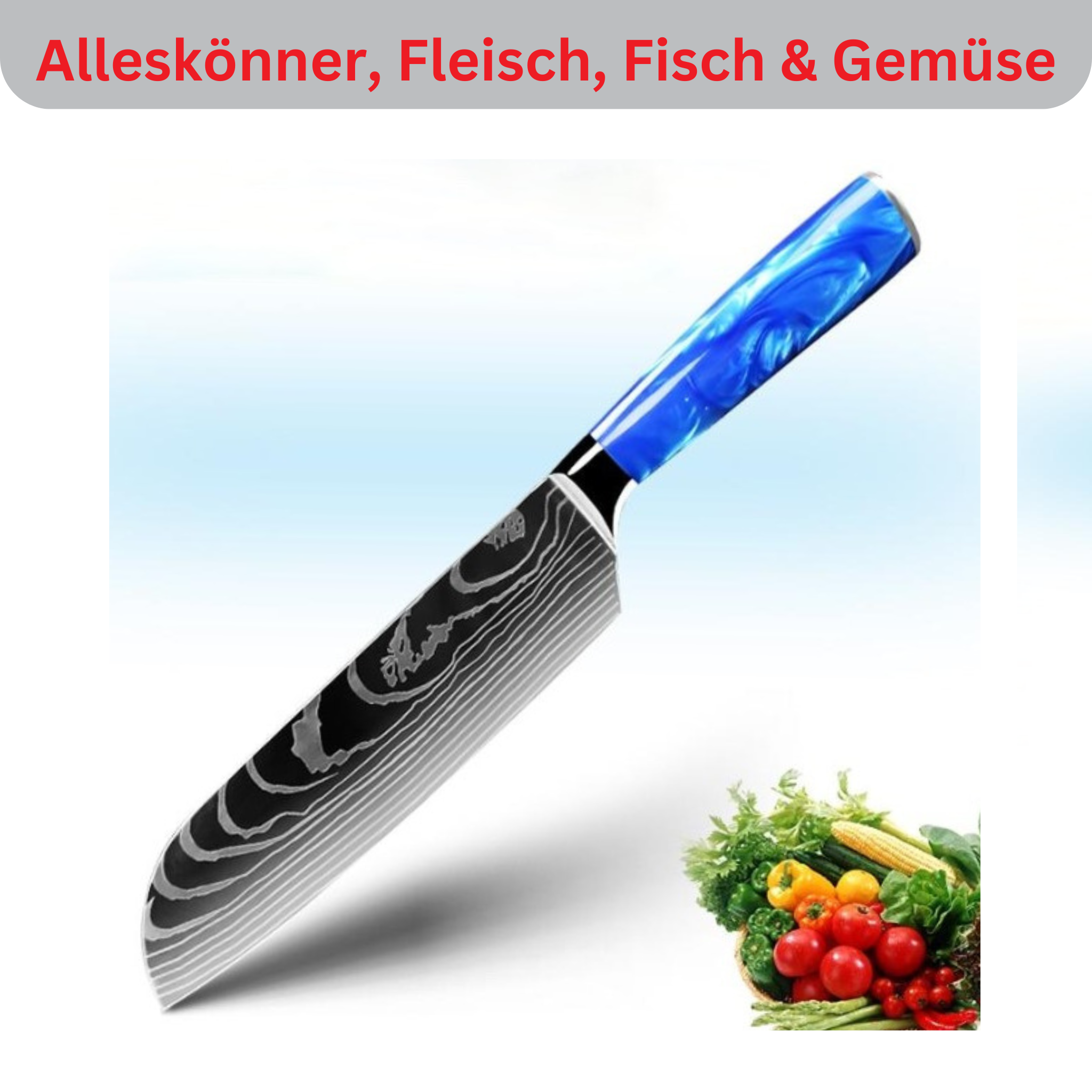 8-piece Asian chef's knife set Jushi