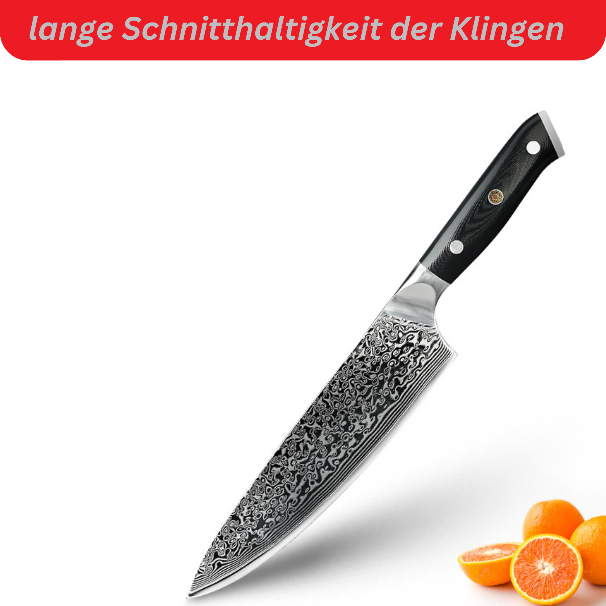 Profi Damast Kochmesser Puro 22,2cm