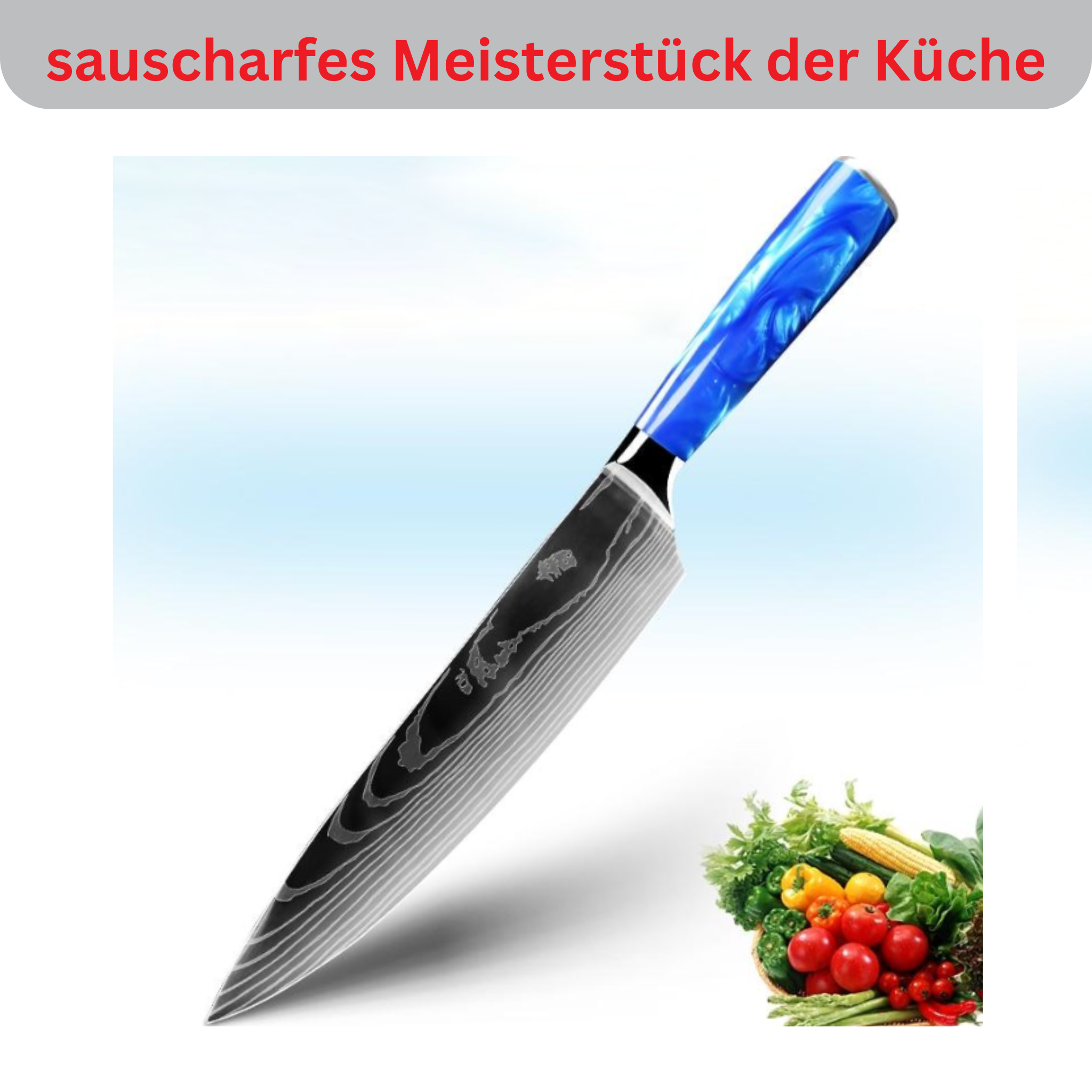 8-piece Asian chef's knife set Jushi