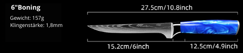6" boning knife Jushi
