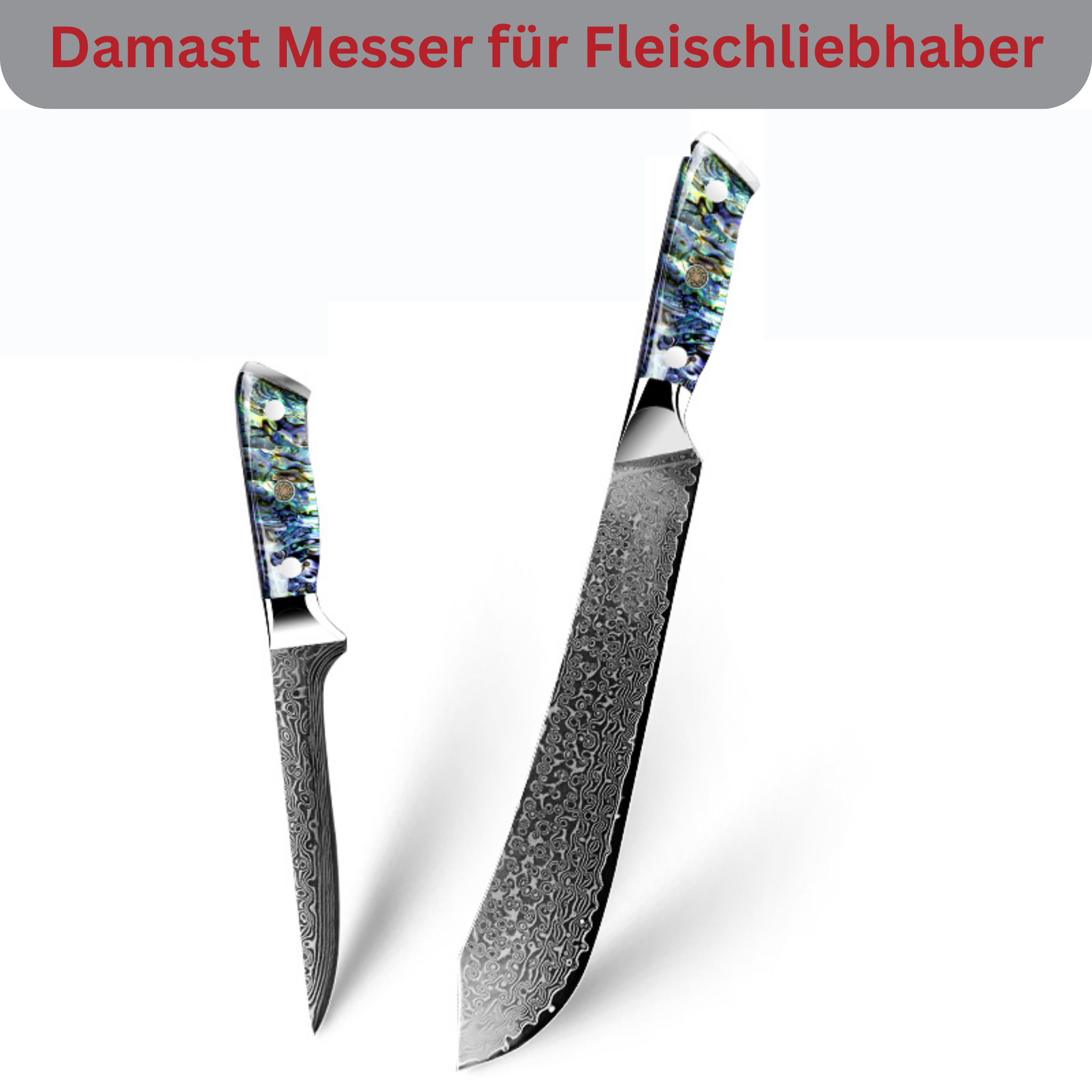 2 pieces luxury damask set Awabi Slaughter (butcher's cutter)