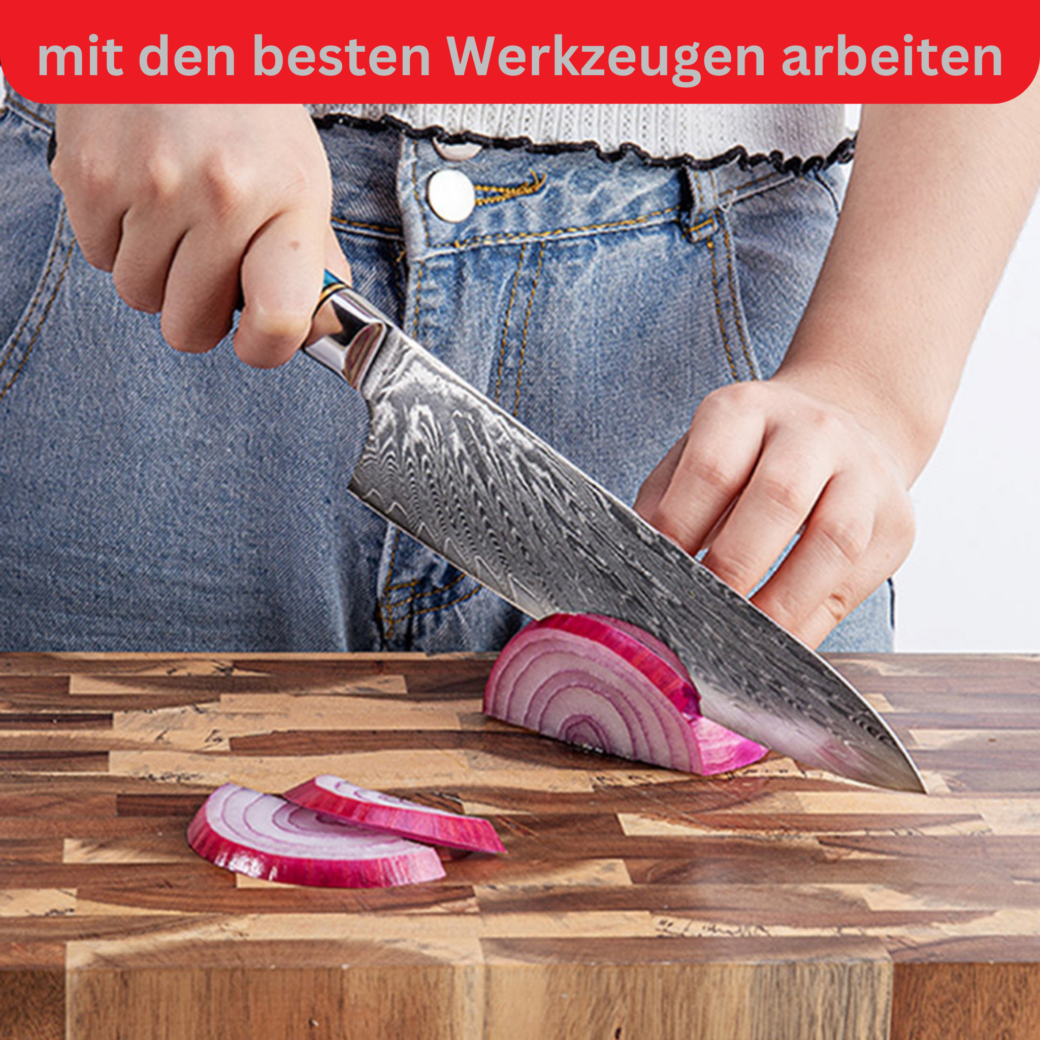 2-piece Damask Set Mikkusu Chef (Chef Knife)
