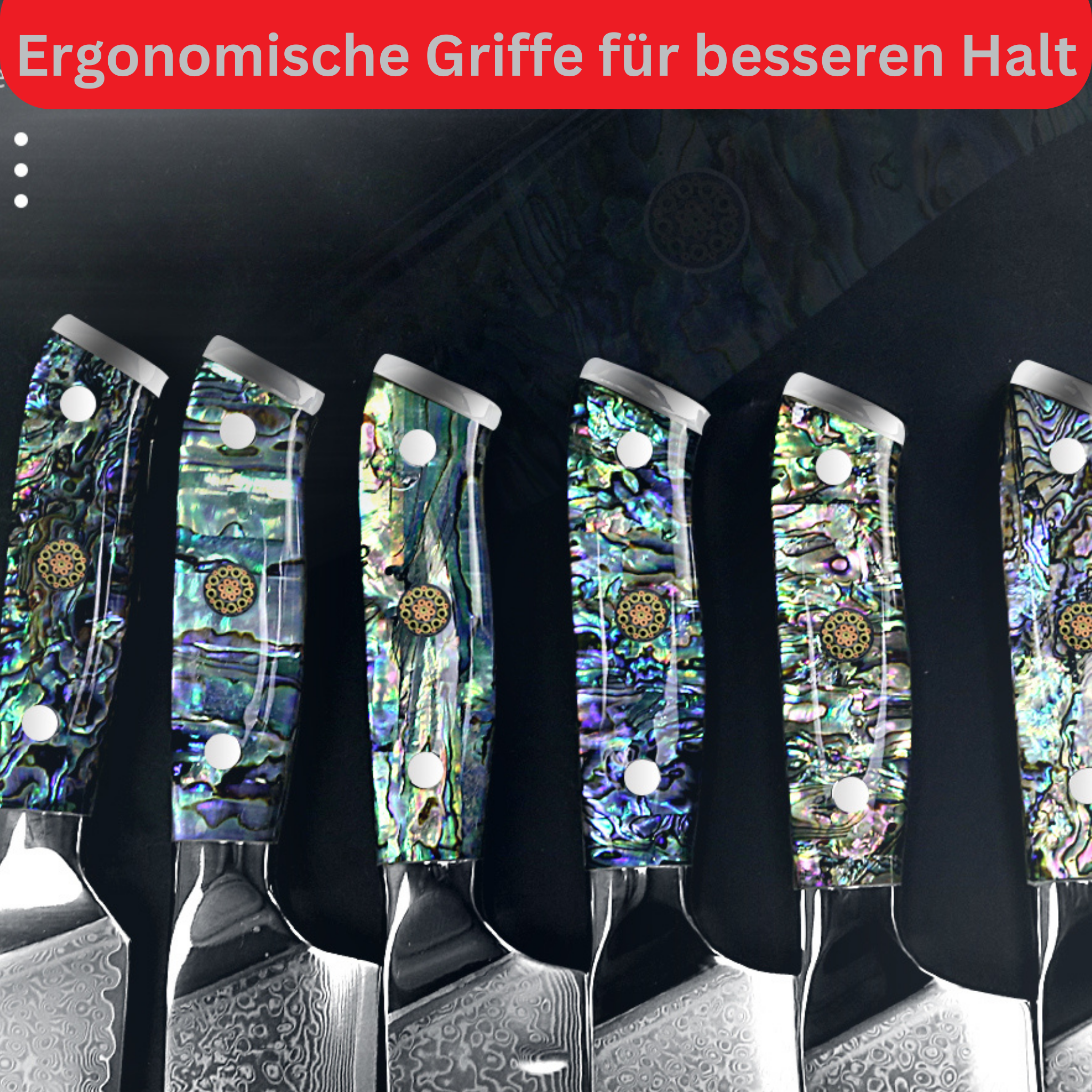 Luxus Damast Kochmesser Awabi 20cm