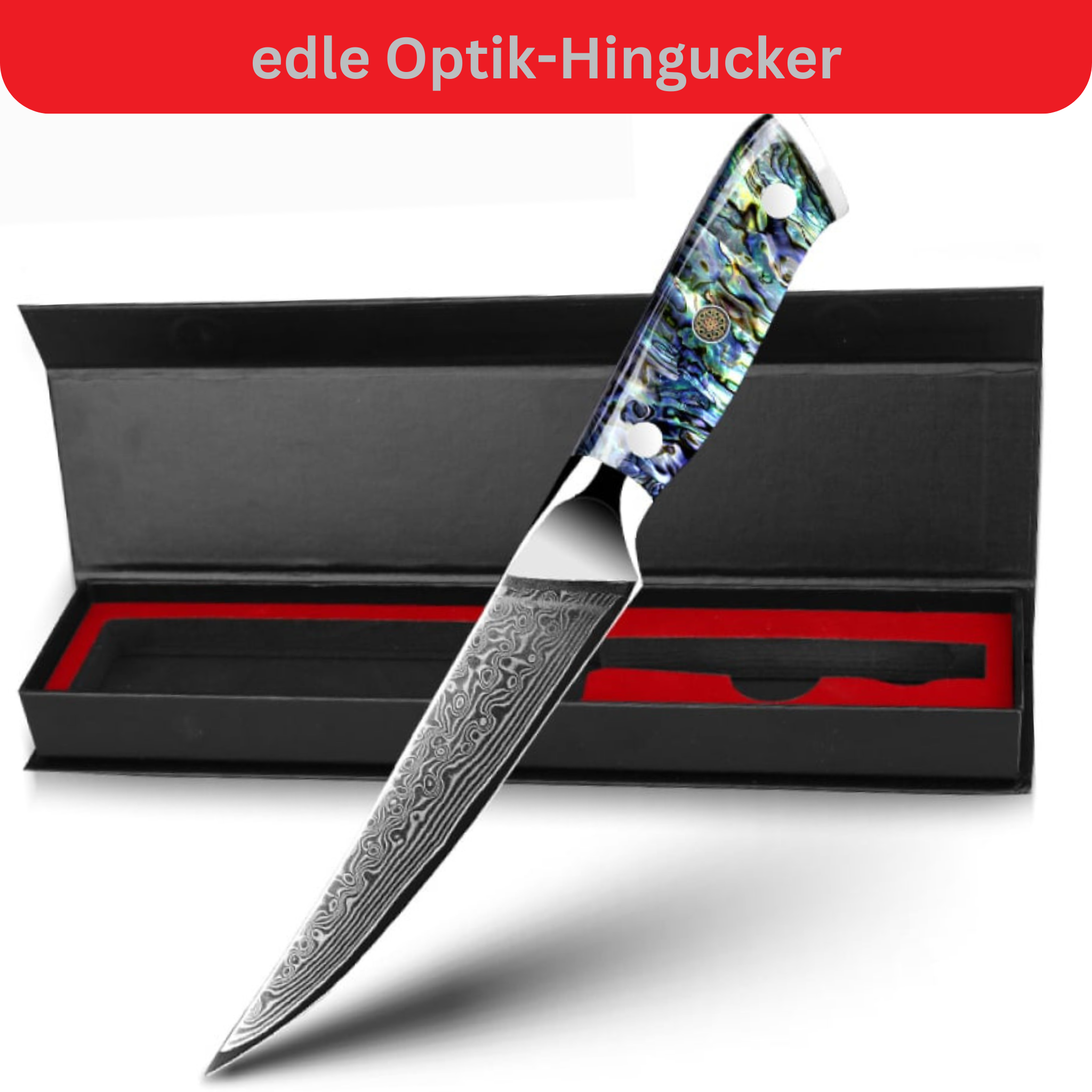 Luxus Damast Steakesser Awabi 11cm