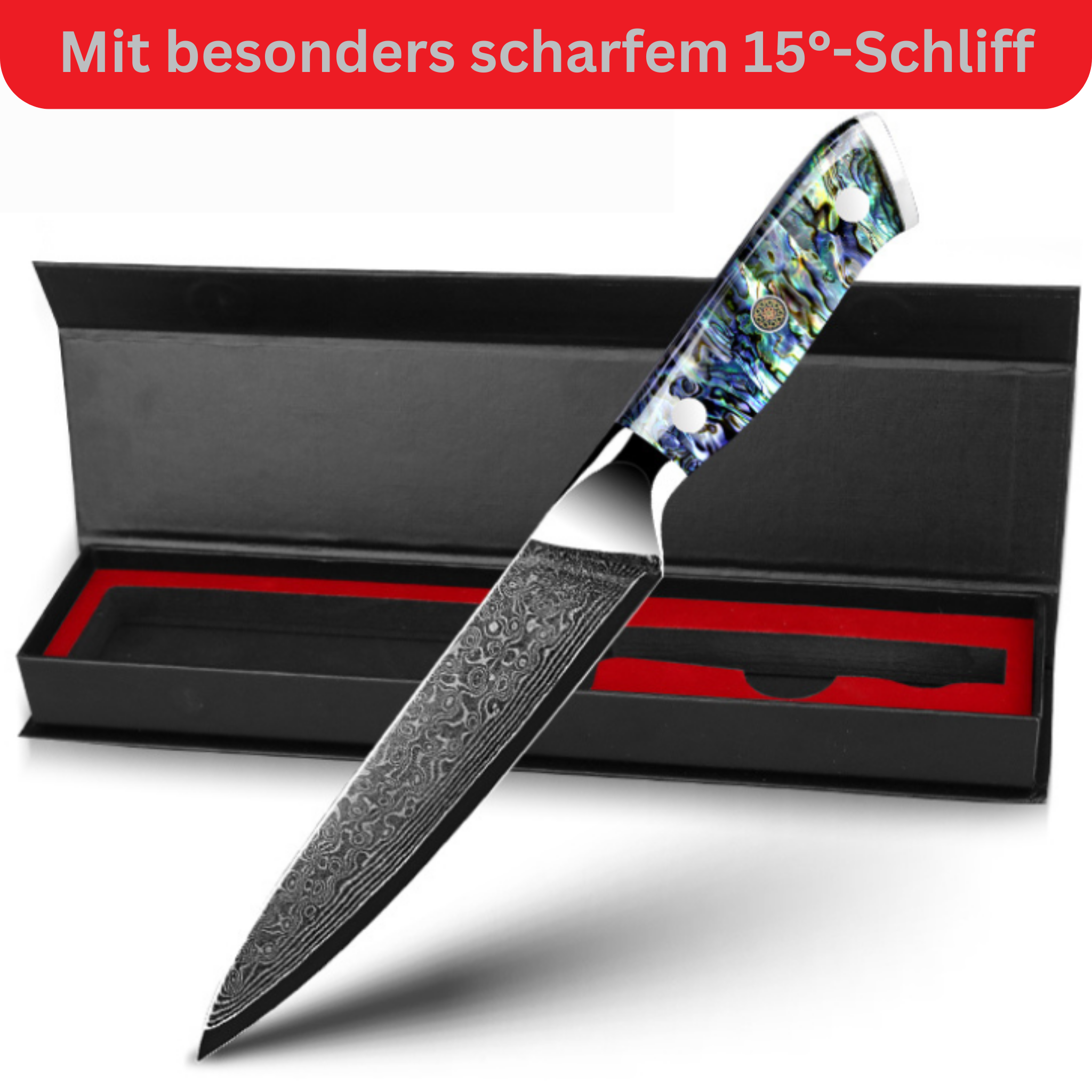 5 "luxury utility damask knife Awabi (small utility knife)