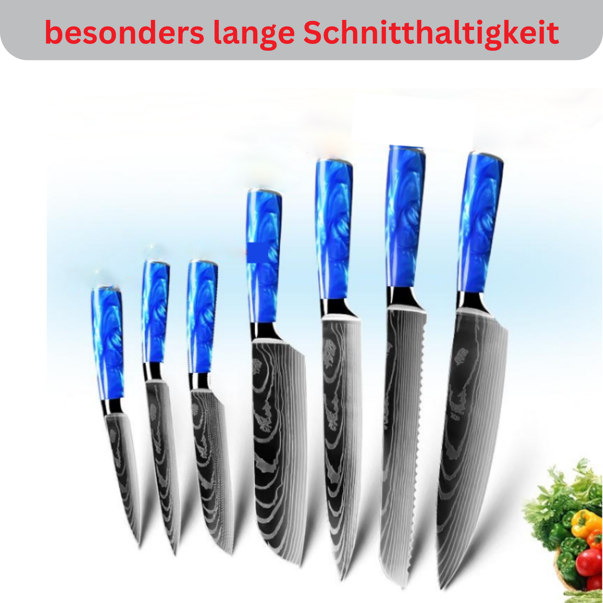 6-piece Asian chef's knife set Jushi