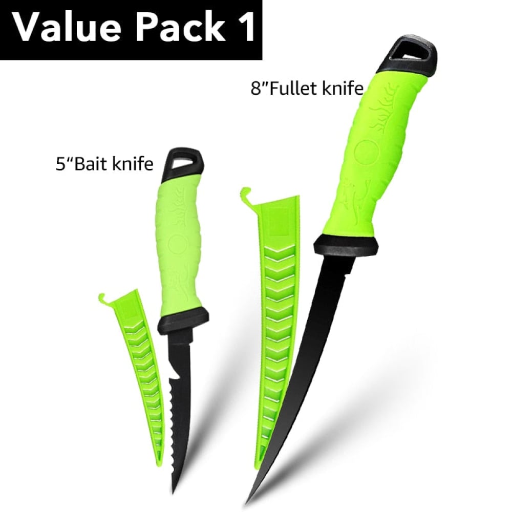 Superflex Filetiermesser Set mit Schärfer Firenaifu - 5 Bait