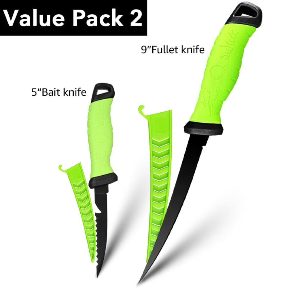 Superflex Filetiermesser Set mit Schärfer Firenaifu - 5 Bait