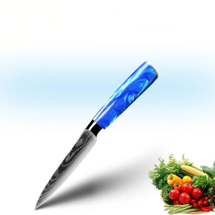 Jushi Schälmesser mit blauem Griff