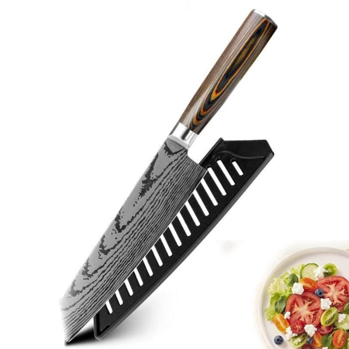 Mokuzai Kiritsukemesser mit braunem Griff