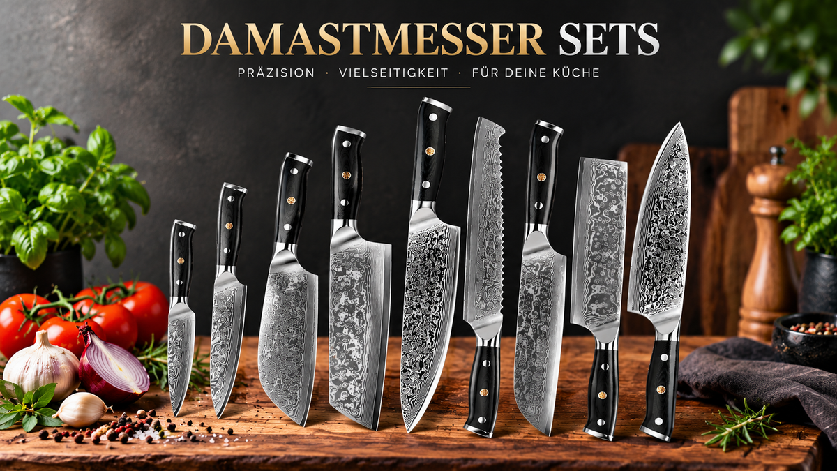 Damastmesser mit langanhaltender Schärfe
