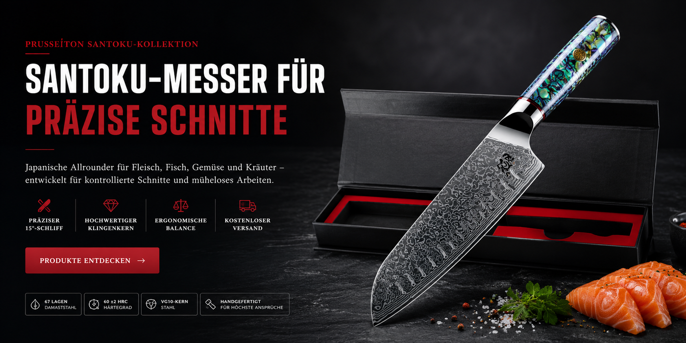 Santoku-Messer für präzise Schnitte