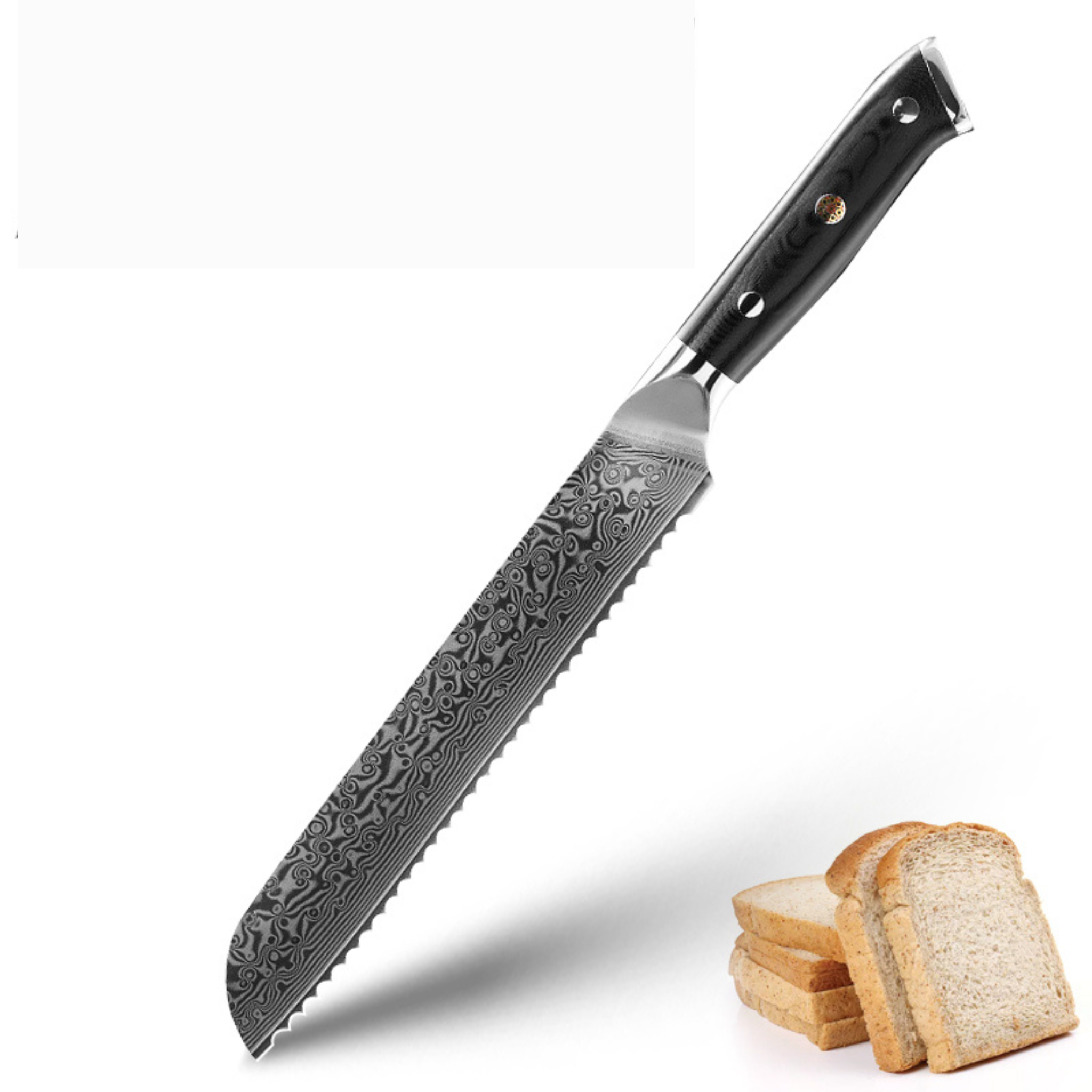 Professionelles 8" Bread Damast Messer Puro (Brotmesser)