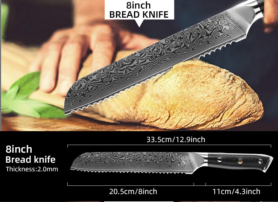 Professional 8 "Bread Damast Knife Puro (bread knife)