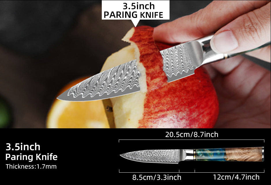 3.5 "paring damask knife Mikkusu (paring knife)