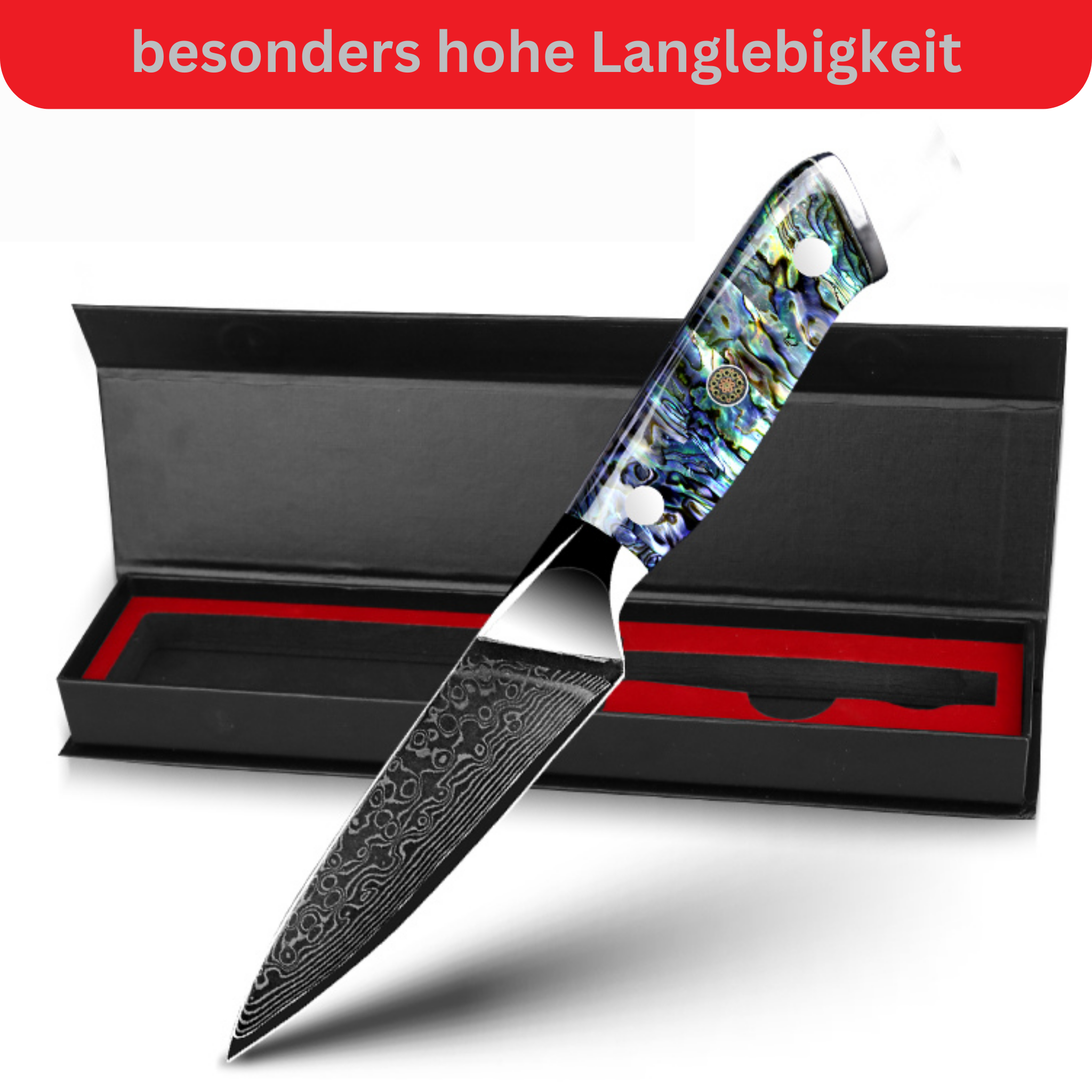 4 Pieces Luxury Damask Knife Set Awabi