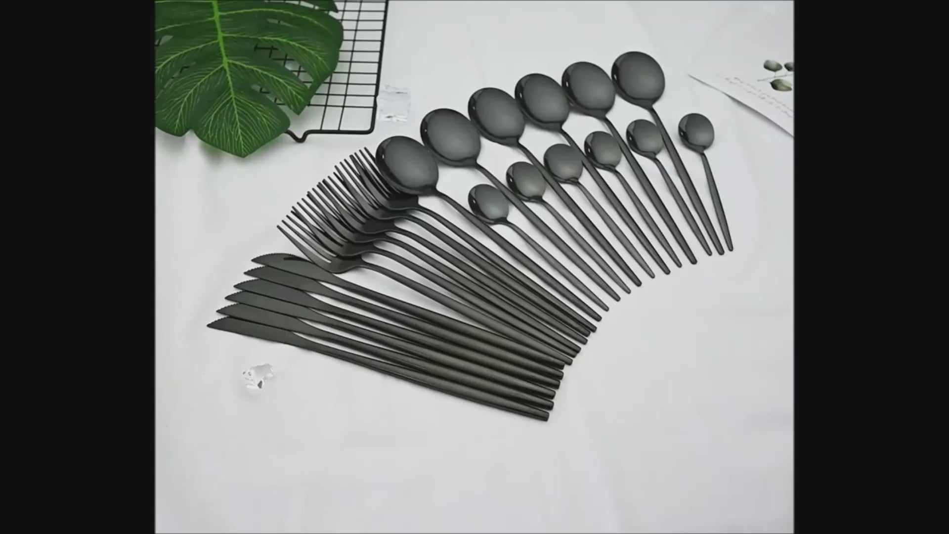 24-piece Asian cutlery set Katorarīsetto